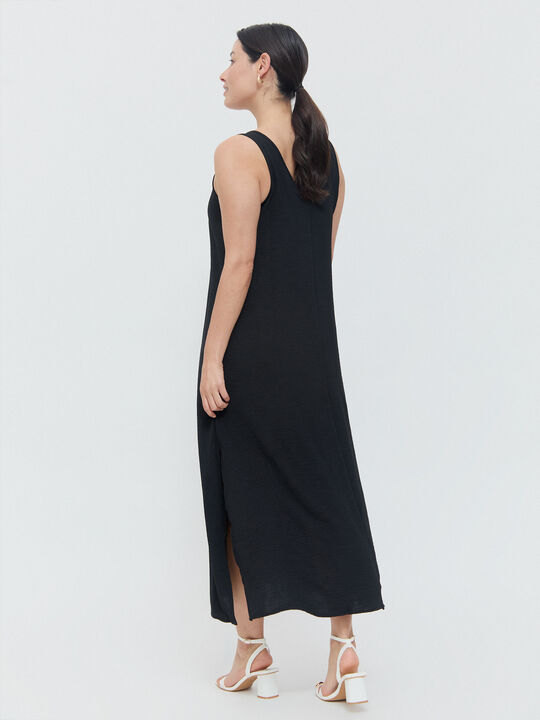 VESTIDO ANILLAS TIRANTE Negro image number null