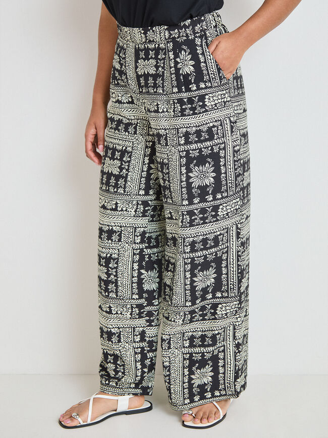 PANTALON BANDANA Negro