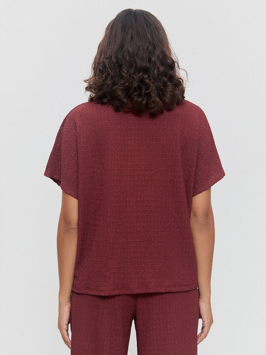 CAMISA BOTONES ROJO MARTE image number null