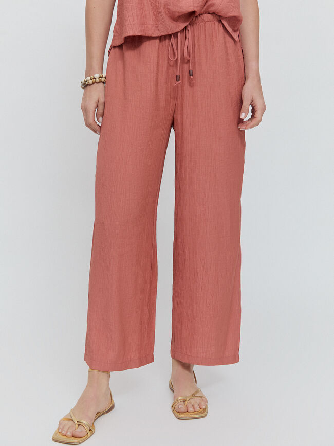 PANTALÓN RÚSTICO BOLSILLOS Rosa Polvo