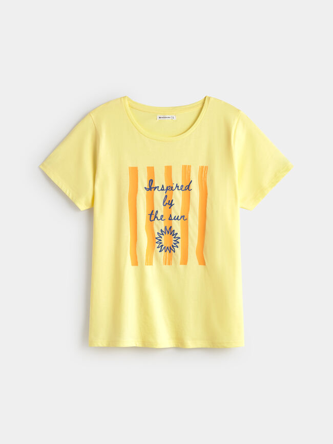 CAMISETA POSICIONAL SOL Amarillo Pastel