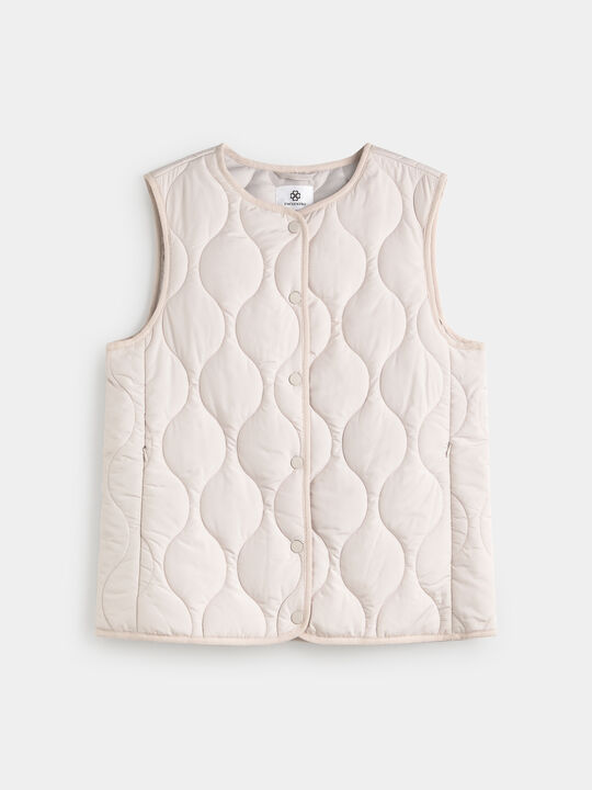 CHALECO ACOLCHADO Crudo image number null