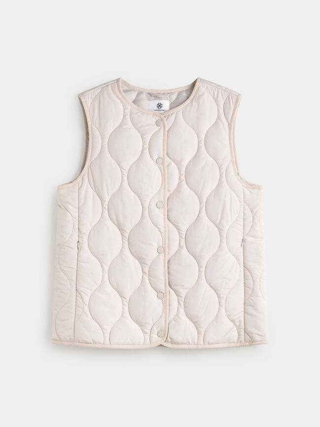 CHALECO ACOLCHADO Crudo