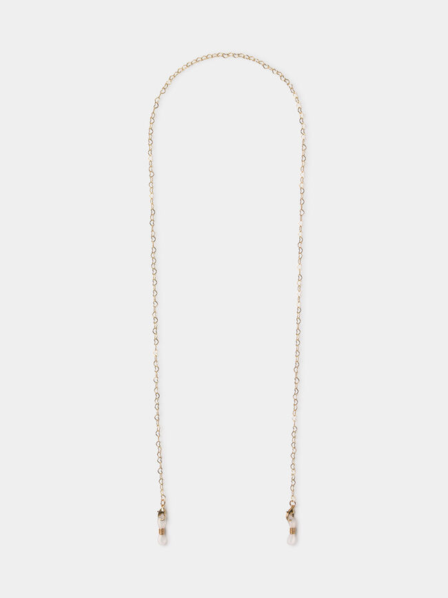 CADENA GAFAS CORAZÓN Oro