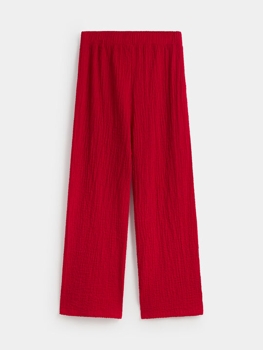 PANTALON CRINKLE Rojo image number null