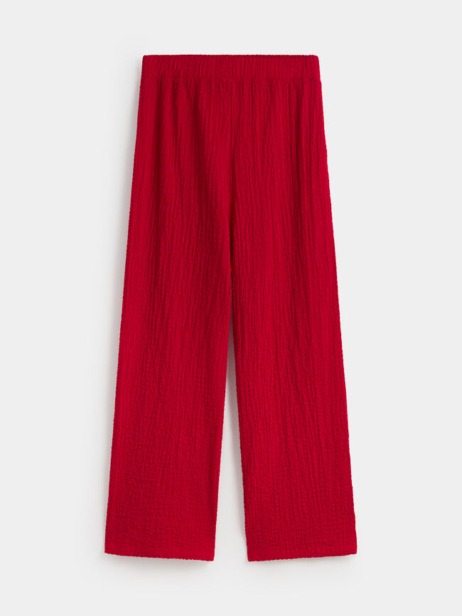 PANTALON CRINKLE Rojo