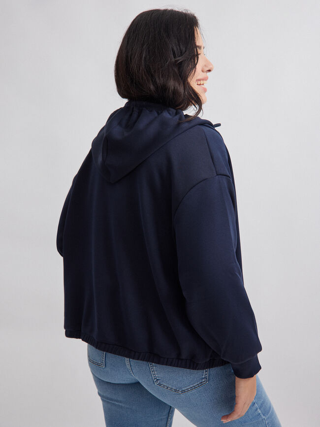 BOMBER CAPUCHA Azul Marino