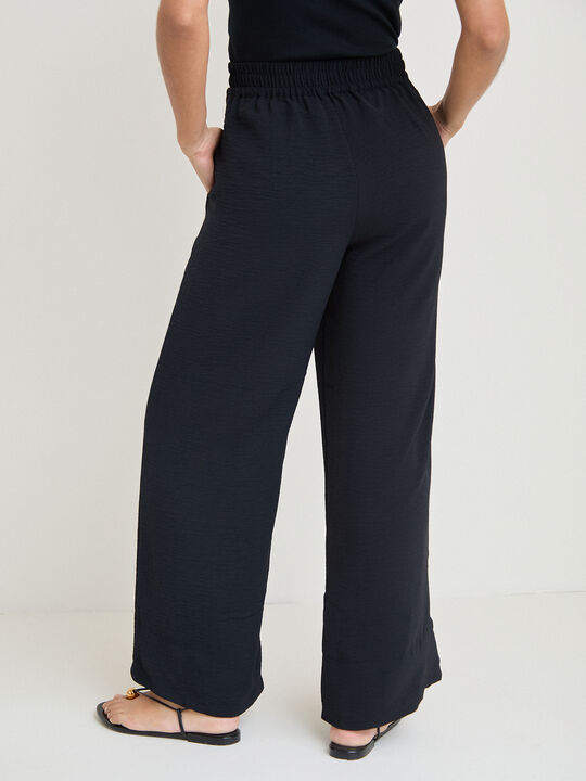 PANTALON ANCHO CINTUR&Oacute;N Negro image number null
