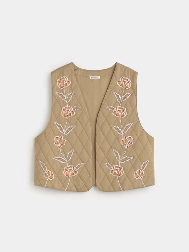 CHALECO FANTASIA kaki claro