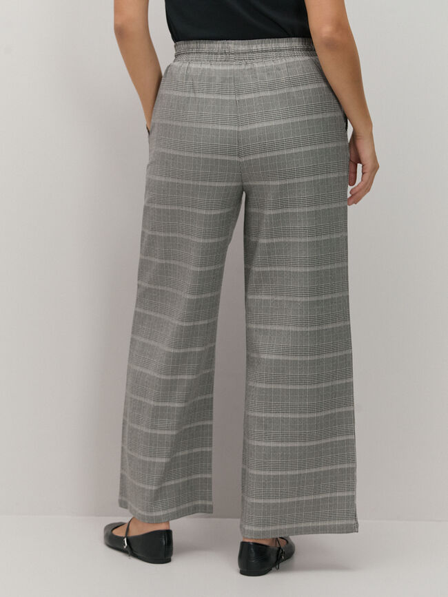 PANTALÓN PALAZZO PIEDRA OSCURO