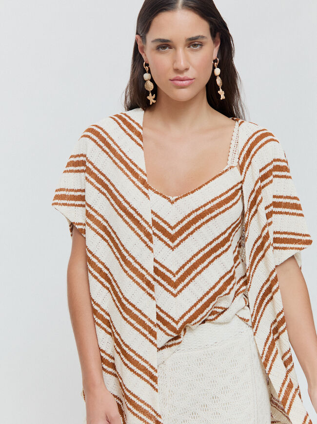 CHAQUETA ABIERTA Marron