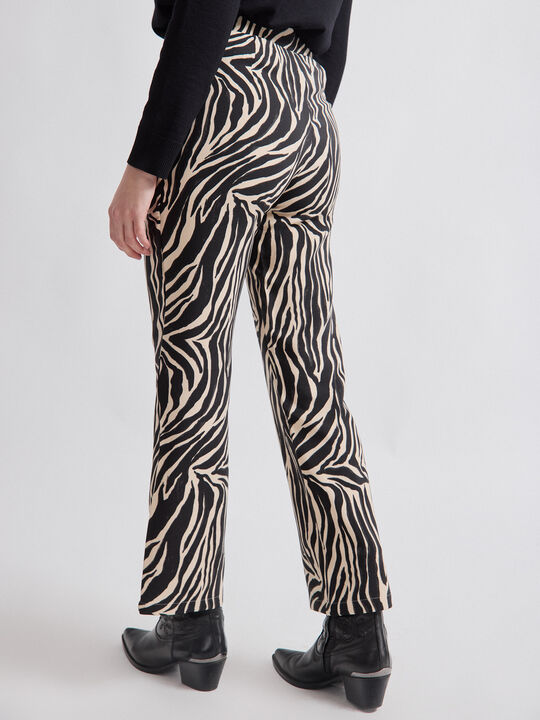 PANTALON RECTO ESTAMPADO Crudo image number null