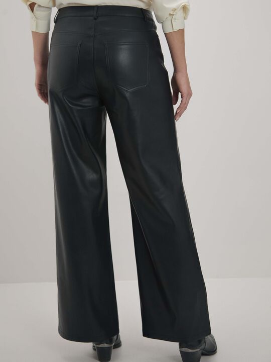 PANTALON POLIPIEL RECTO Negro image number null