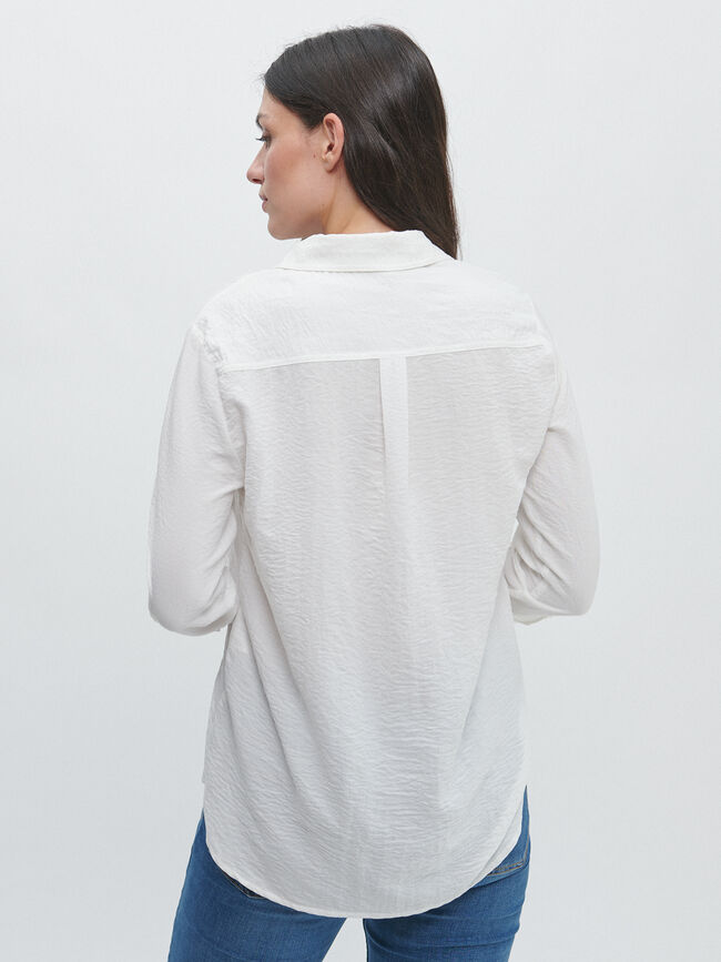 CAMISA BÁSICA BOLSILLOS Blanco Optico