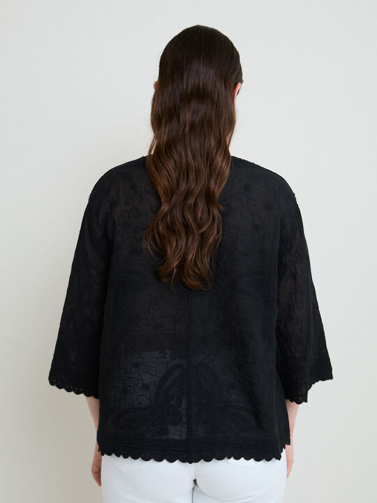 CAMISA BORDADOS FANTASIA Negro image number null