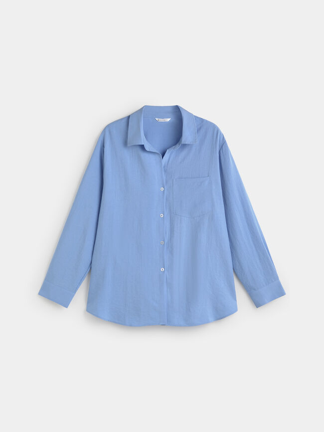 CAMISA BÁSICA Azul Chambray