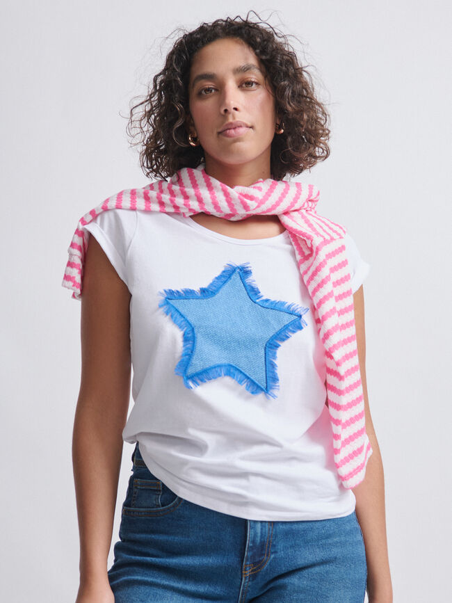 CAMISETA POSICIONAL ESTRELLA Blanco Optico