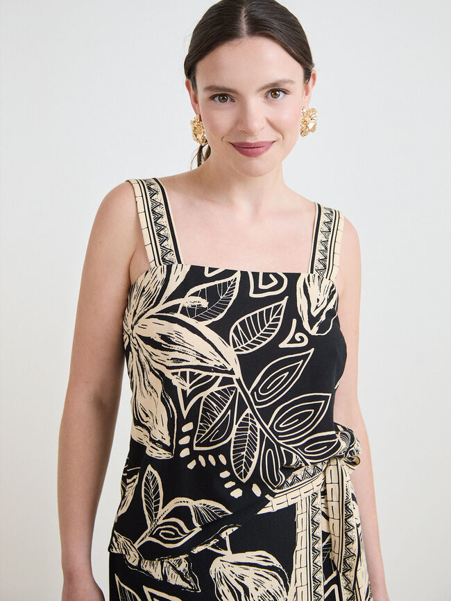 TOP TIRANTE ANCHO Negro