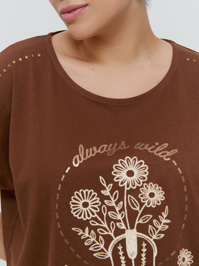 CAMISETA POSICIONAL Marron chocolat