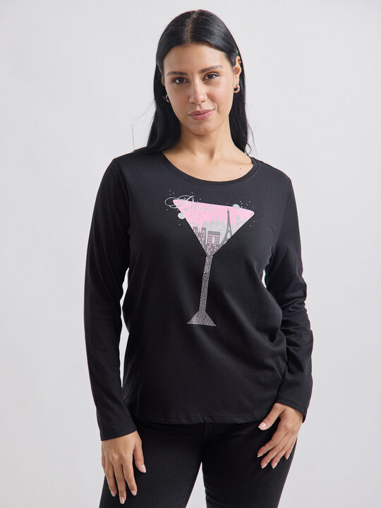 CAMISETA POSICIONAL PARIS Negro image number null