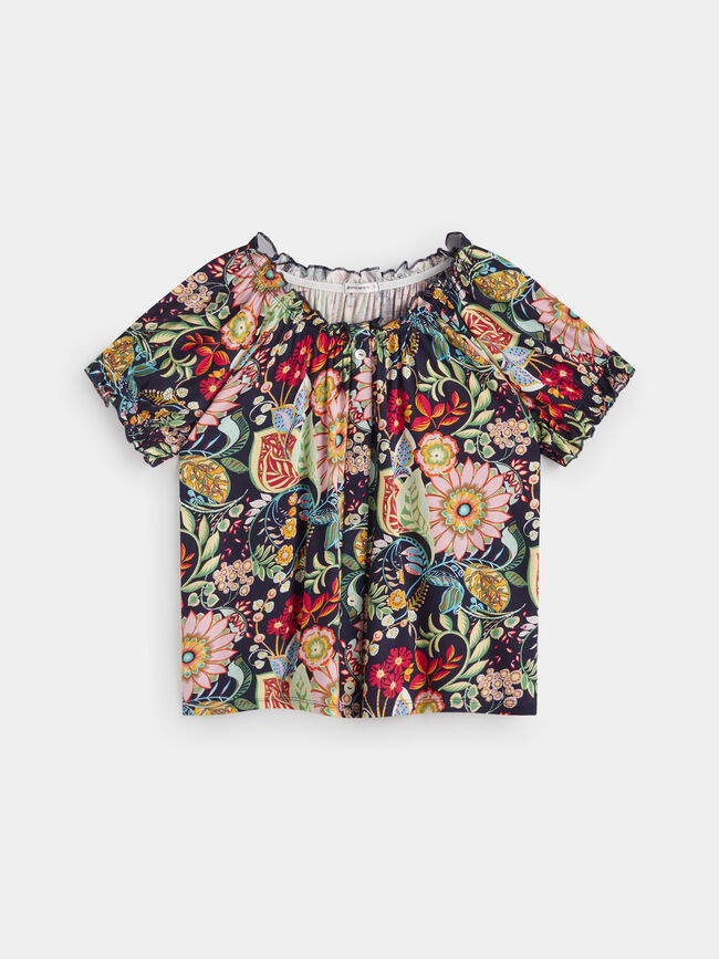 CAMISETA ESTAMPADA DETALLE BOTONES Estampado 1