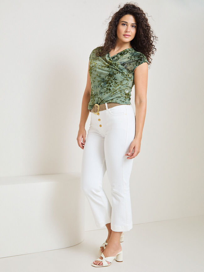 CAMISETA M/C TUL FLOCK CRUZADA Verde