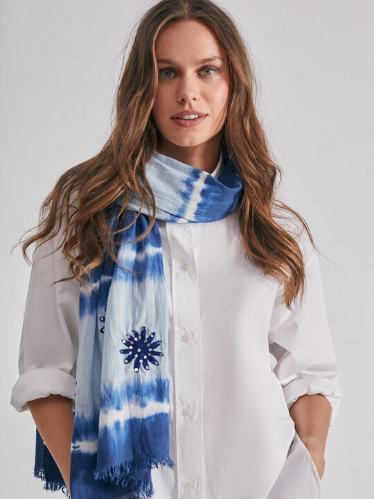 PAÑUELO TIE DYE Azulon image number null