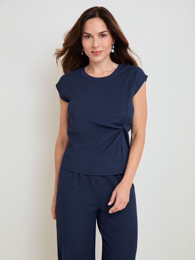 CAMISETA NUDO Azul Noche