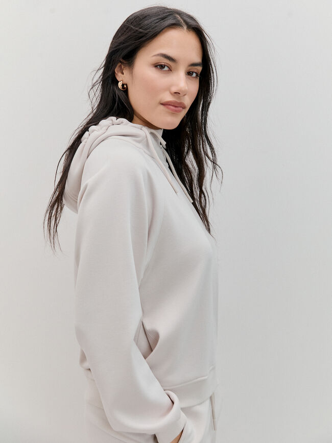 SUDADERA CAPUCHA Piedra