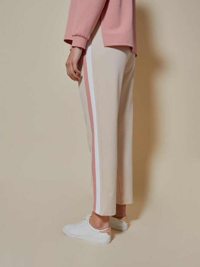 pantalón jogger cintura elástica Beige