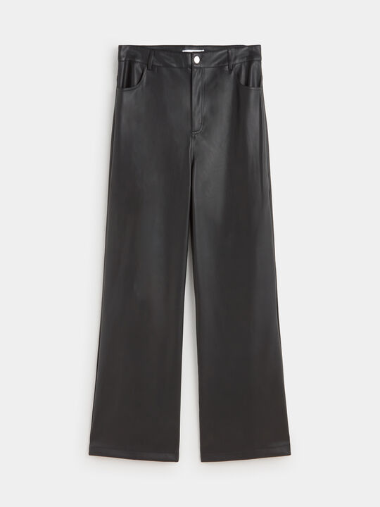 PANTALON POLIPIEL RECTO Negro image number null