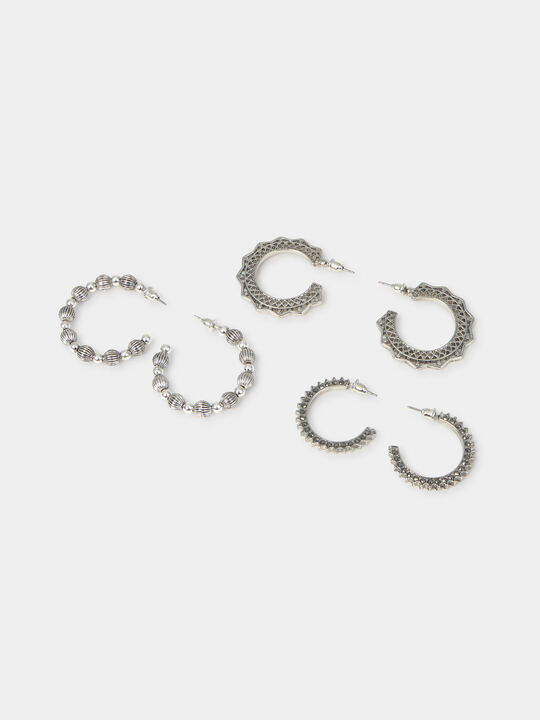 PACK PENDIENTES PLATEADOS Silver image number null