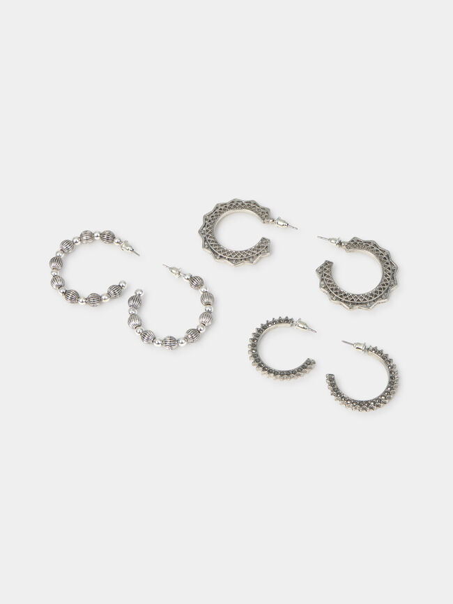 PACK PENDIENTES PLATEADOS Plata