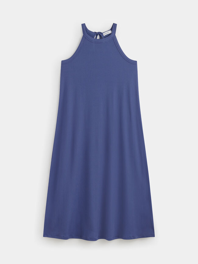 Vestido halter Azul Ceruleo