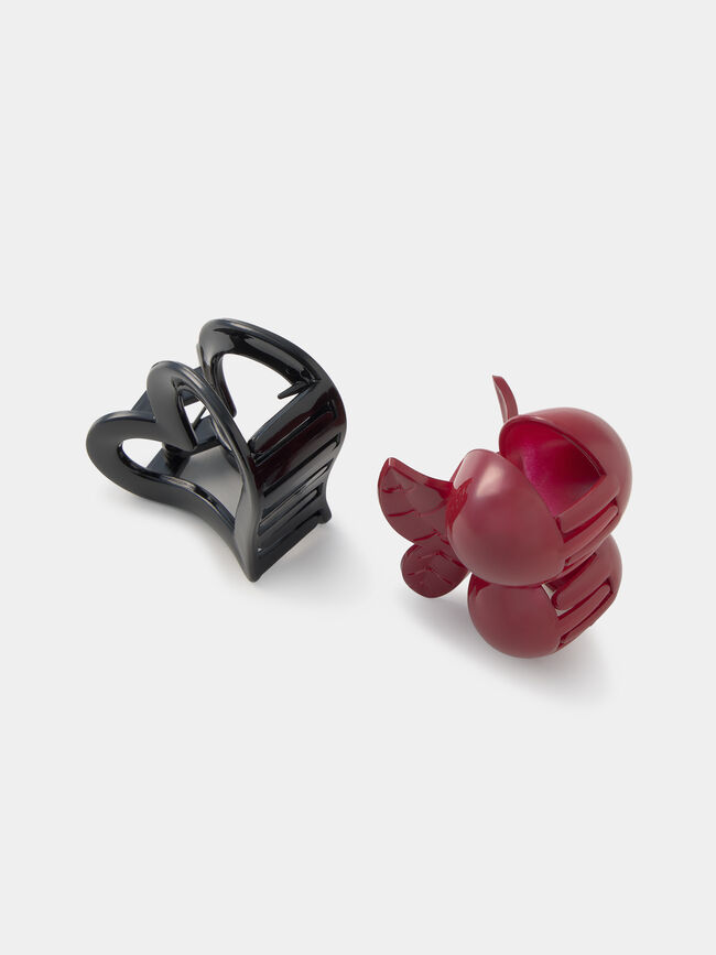 PACK PINZAS PELO Rojo