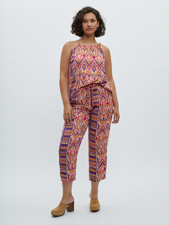 TOP HALTER estampado Crudo image number null
