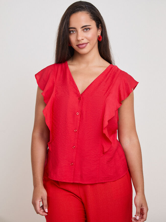 BLUSA MANGA VOLANTES Camelia