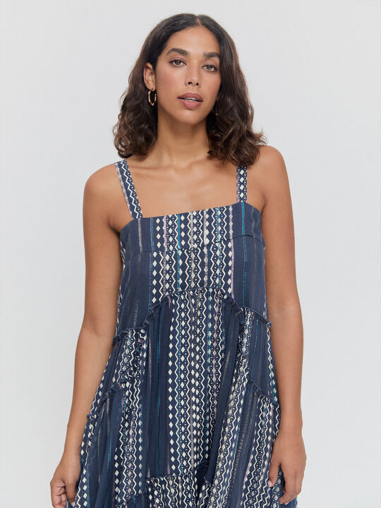 VESTIDO ESTAMPADO Indigo image number null