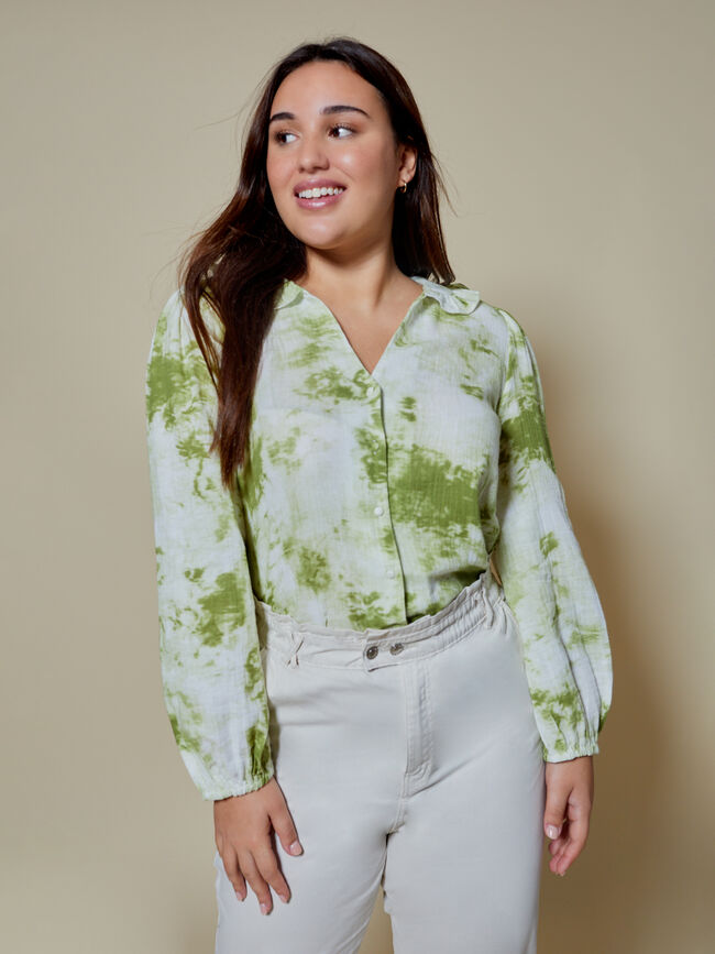 BLUSA FLUIDA TIE DYE Crudo