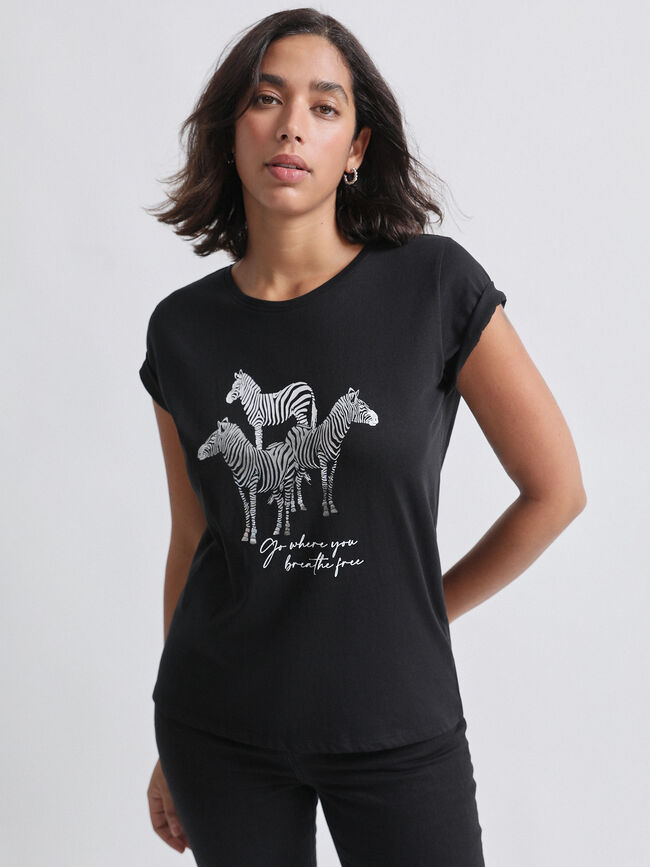 CAMISETA POSICIONAL CEBRA Negro