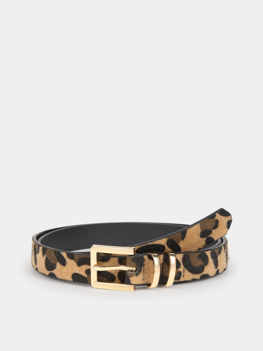 CINTUR&Oacute;N ESTAMPADO ANIMAL Marron Medio image number null