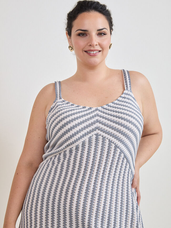 VESTIDO MINI ZIG-ZAG CORTES Rayas 1
