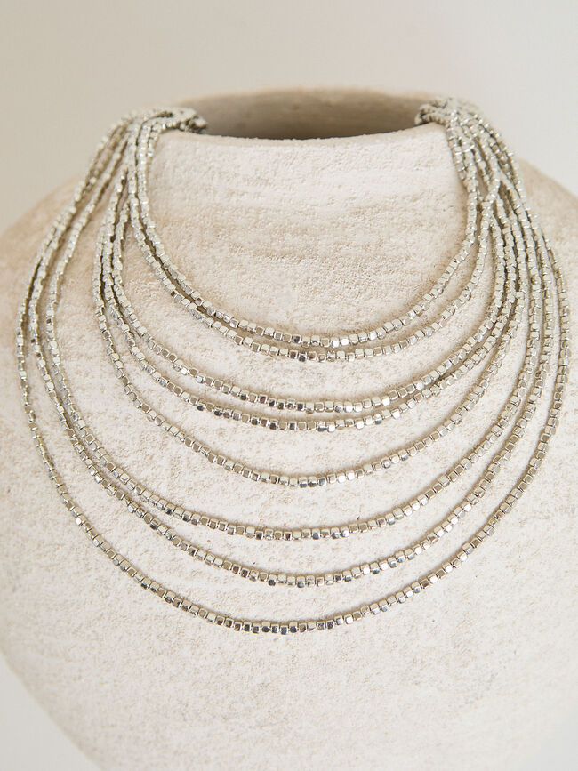 COLLAR CASCADA PLATA Plata