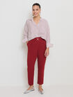 PANTALON DETALLE CINTURA ROJO OXIDO