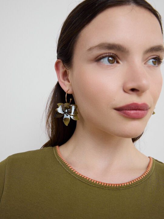 PENDIENTES FLOR COLOR Multicolor image number null