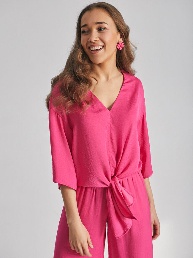 Blusa nudo Fucsia Oscuro