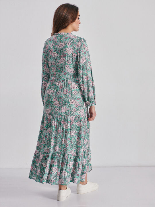 VESTIDO CAMISERO Verde Brillante image number null