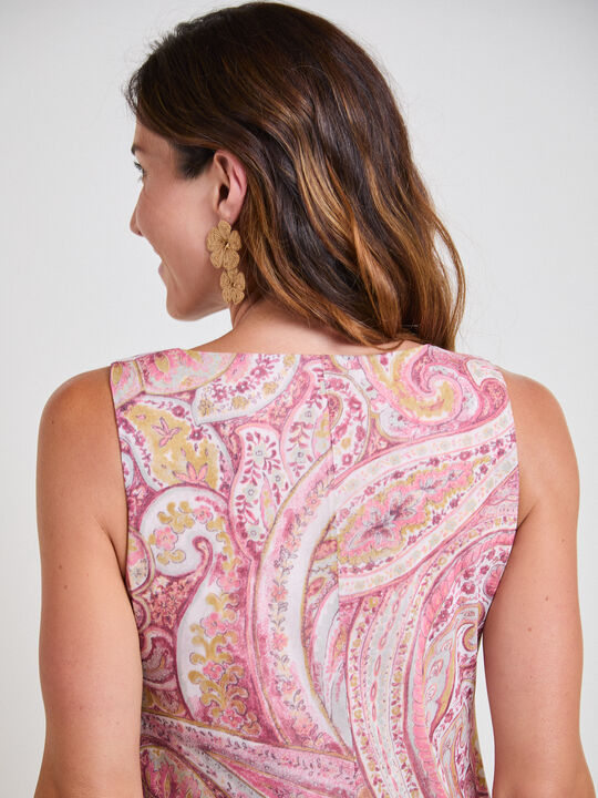 VESTIDO TUL ESTAMPADO Rosa Colorete image number null