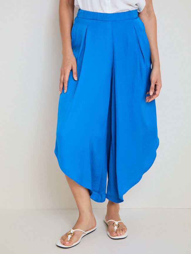 PANTALON CULOTTE ASIMETRICO Azulon