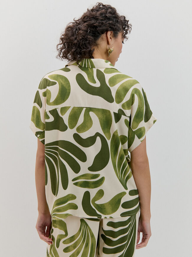CAMISA MANGA CORTA verde cypress